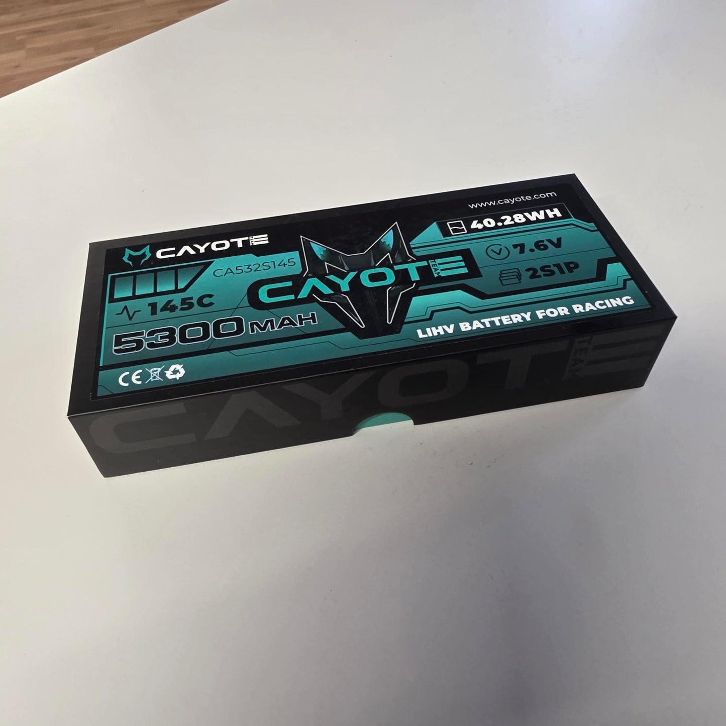 Batterie LiPo Cayote Racing 5300 mAh 2S 7,6 V 145C 197 g d'occasion - 532S145