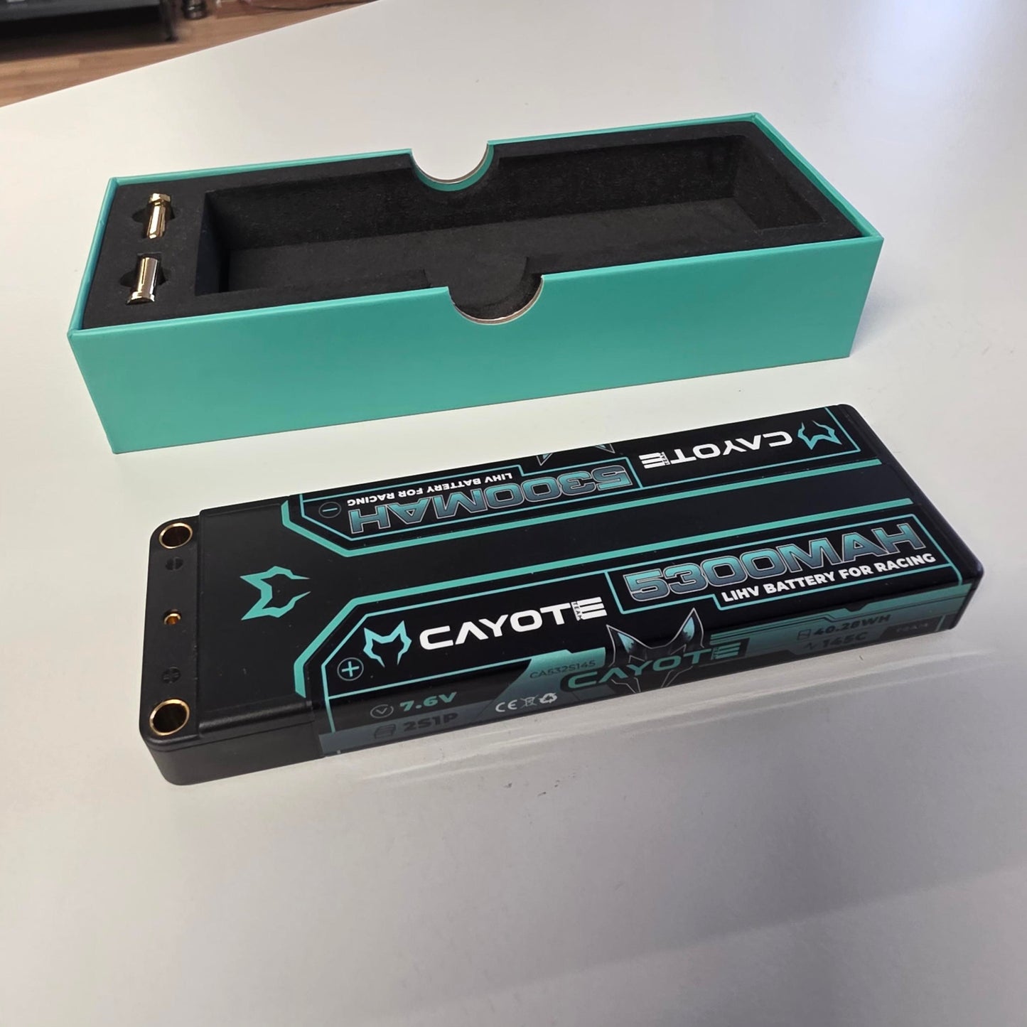 Batterie LiPo Cayote Racing 5300 mAh 2S 7,6 V 145C 197 g d'occasion - 532S145