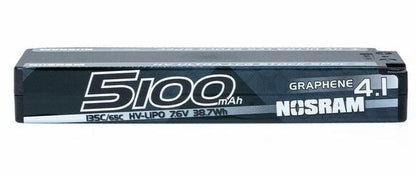 Nosram Graphene-4.1 5100mAh 7.6V 135C/65C HV Ultra LCG Stock Spec LiPo Akku - 248g - 999746 - RCXX - RC Racing Shop | RC Models | Tuning & Spare Parts for Professionals