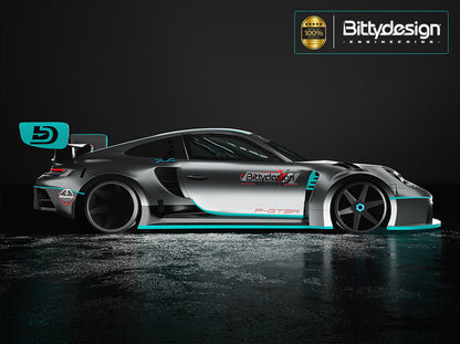Bittydesign P-GT3R 1/12 GT12 Onroad Body Shell  - BDGT12-PGT3R