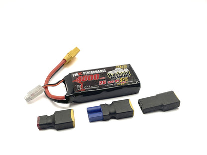 Batterie LiPo 2S 7,6 V 4000 mAh 55C rose pour crawler (multicolore) 96 x 42 x 21 mm