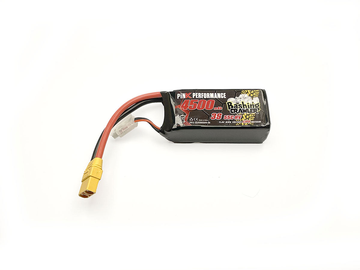 Pink Bashing Crawler LiPo 3S 11,4 V - 4500 mAh - 55C (Multicolore) 96 x 42 x 34 mm Shorty
