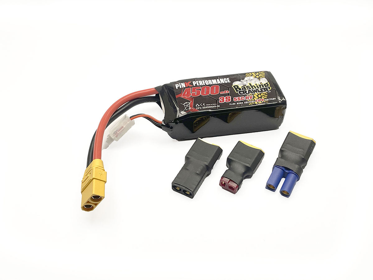 Pink Bashing Crawler LiPo 3S 11,4 V - 4500 mAh - 55C (Multicolore) 96 x 42 x 34 mm Shorty