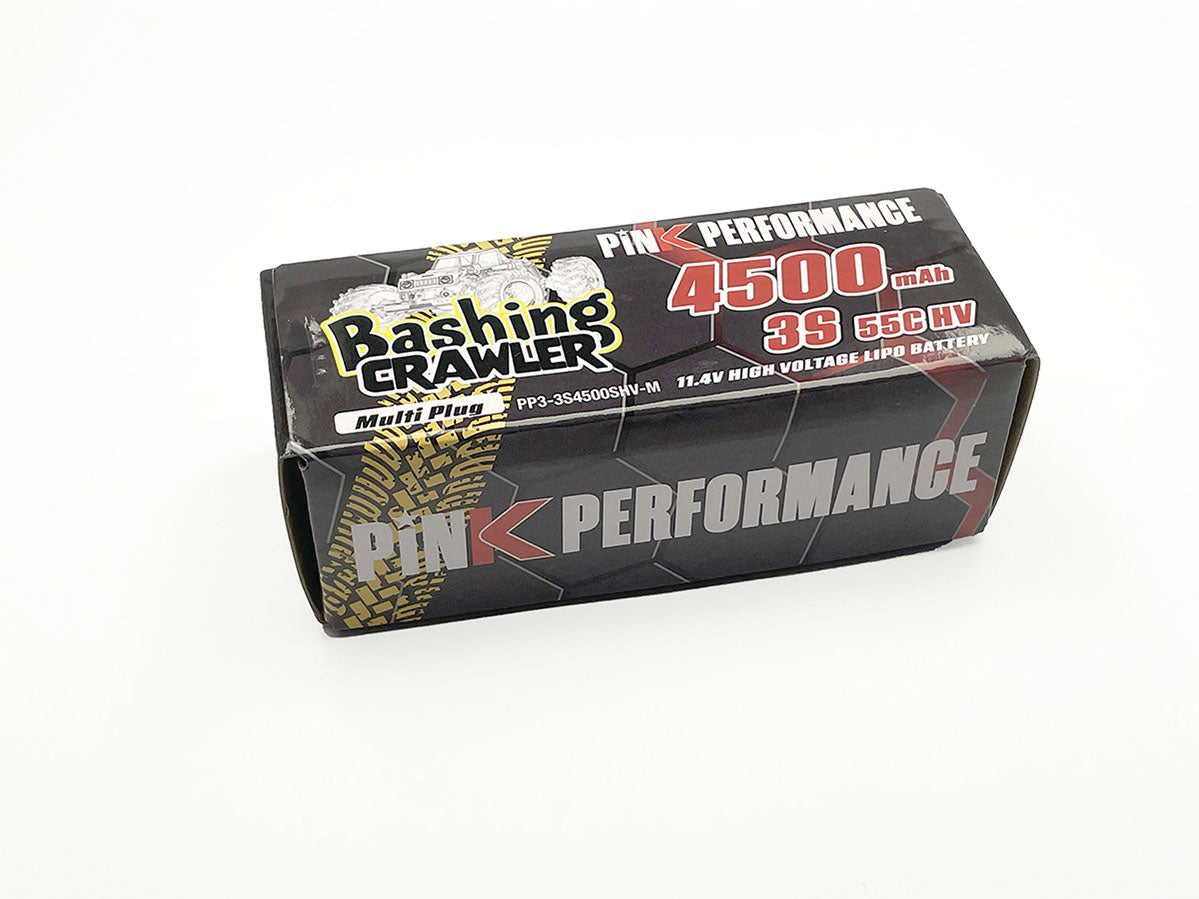 Pink Bashing Crawler LiPo 3S 11,4 V - 4500 mAh - 55C (Multicolore) 96 x 42 x 34 mm Shorty