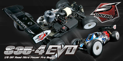 Xtreme ARIA PRECUT SWORKZ S35-4EVO 1/8 Scale Nitro Buggy Competition Body Shell - Ultra Light 0.7mm - MTB0425-07CW - RCXX - rc racing for professionals
