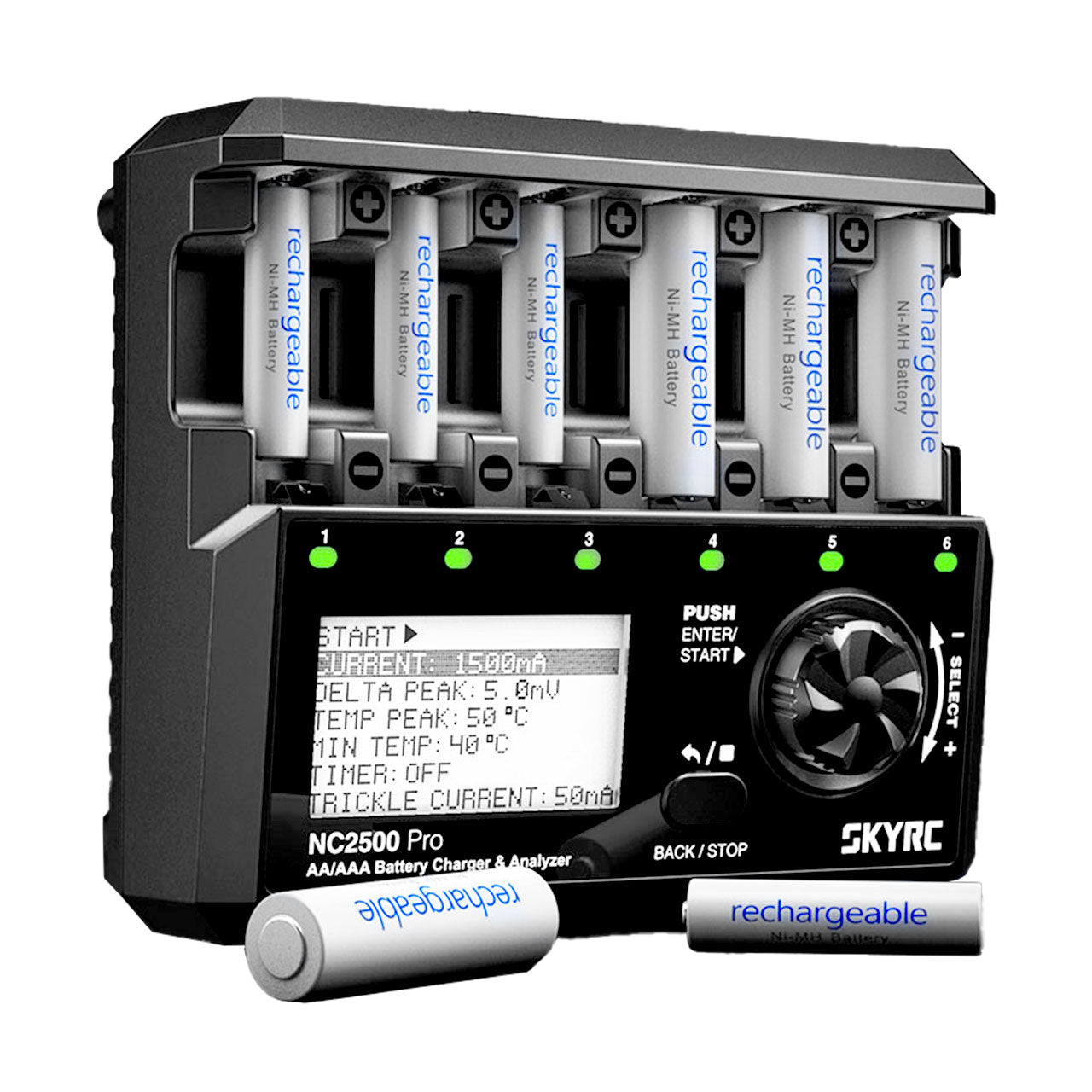 Chargeur SkyRC NC2500 Pro pour 6 piles AA/AAA NiMH et NiCd