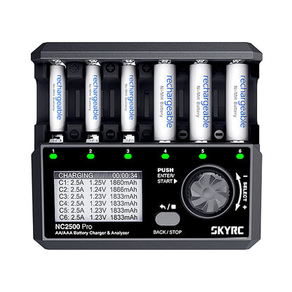 Chargeur SkyRC NC2500 Pro pour 6 piles AA/AAA NiMH et NiCd
