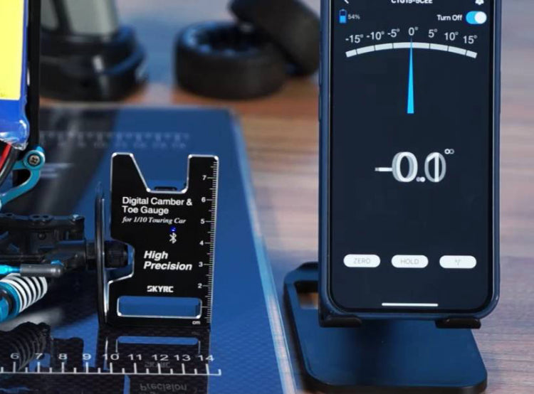 SkyRC Camber Gauge Digital Bluetooth - CTG-015 - RCXX - RC Racing Shop | RC Models | Tuning & Spare Parts for Professionals