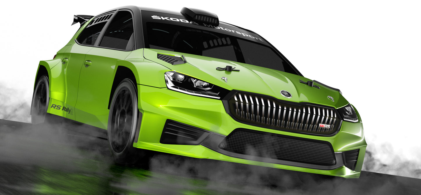 Bittydesign SKODA Fabia RS Rally2 1/10 Body - 190mm - BDRX