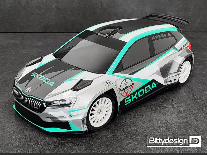 Bittydesign SKODA Fabia RS Rally2 1/10 Body - 190mm - BDRX