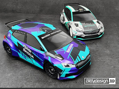Bittydesign SKODA Fabia RS Rally2 1/10 Body - 190mm - BDRX