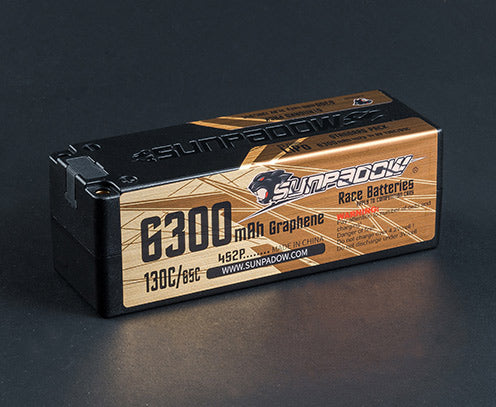 Sunpadow Li-Po Battery 4S 14,8V 6300mAh 130C Gold - JA0007 - RCXX - RC Racing Shop | RC Models | Tuning & Spare Parts for Professionals