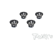 T-Works TA-131-BK Aluminium Lightweight Body Height Adjuster 8mm Body Post (4) Black - RCXX - rc racing for professionals
