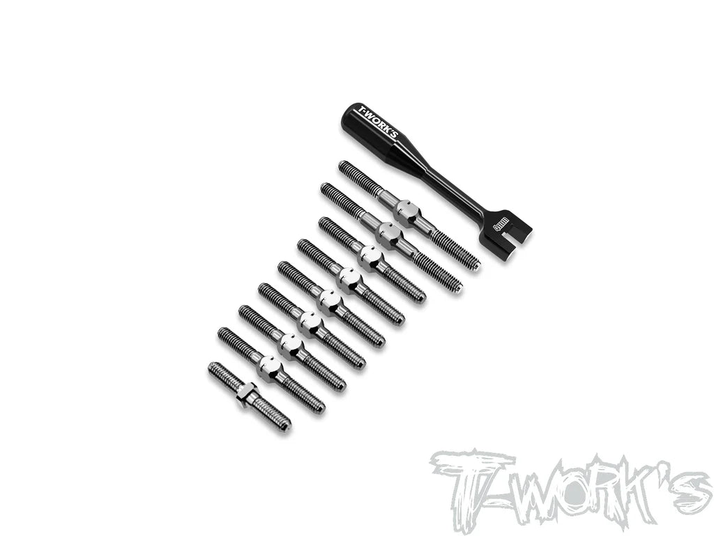 T-Work's TB-324 64 Titanium Turnbuckle Set ( For AXON TC10/3 ) - RCXX - RC Racing Shop | RC Models | Tuning & Spare Parts for Professionals