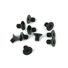 Tekno M4x6mm Flat Head Screws (black, 10pcs) - TKR1341