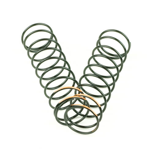 Tekno Shock Spring Set (rear, 1.5 x 9.75T, 3.71lb/in, 83mm, orange) - TKR6033B
