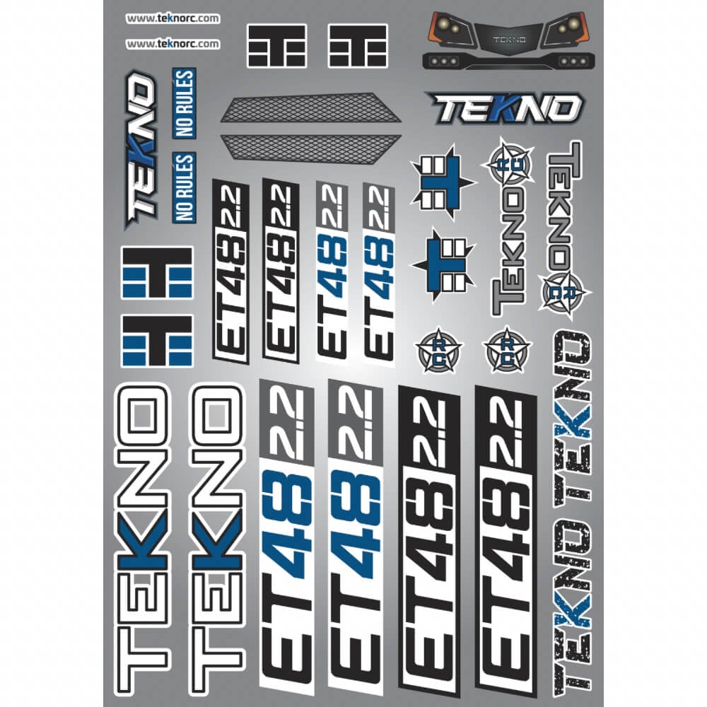 Tekno Decal Sheet (ET48 2.2) - TKR9647