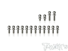 T-Works TP-128 64 Titanium Ball End set for SWORKZ S14-3 - RCXX - rc racing for professionals