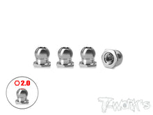 T-Works TP-800R-F 64 Titanium 4.8mm Pivot Ball With Thread for Awesomatix A800R - 4pcs. - RCXX - rc racing for professionals