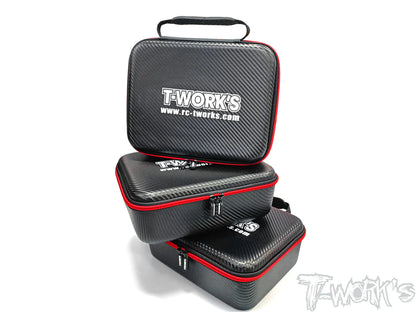 T-Works TT-075-B Compact Hard Case Parts Bag (1) - RCXX - rc racing for professionals
