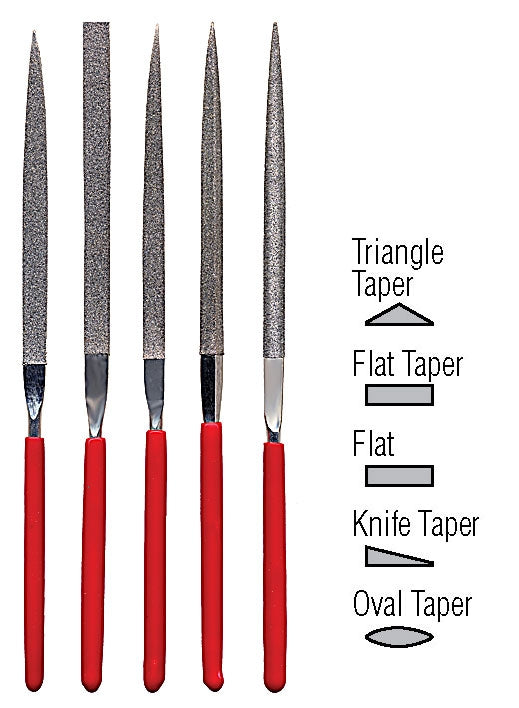 Diamant-Nadelfeilen-Set FLAT (5-teilig)