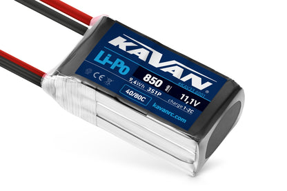 KAVAN Li-Po Akku 850mAh 11,1V 40/80C – KAV33.6001
