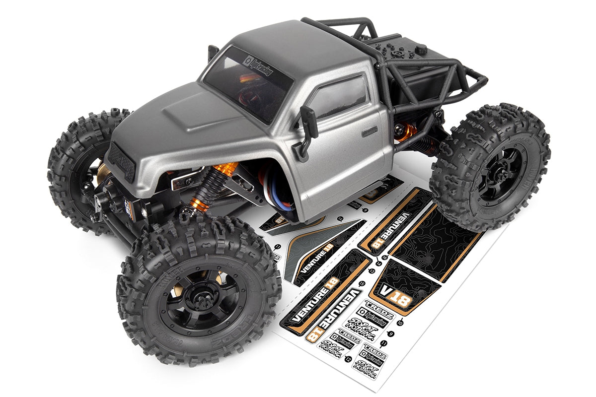 HPI Venture18 CC FLUX 1/18 Competition Scale Crawler RTR | Gunmetal / Military Green