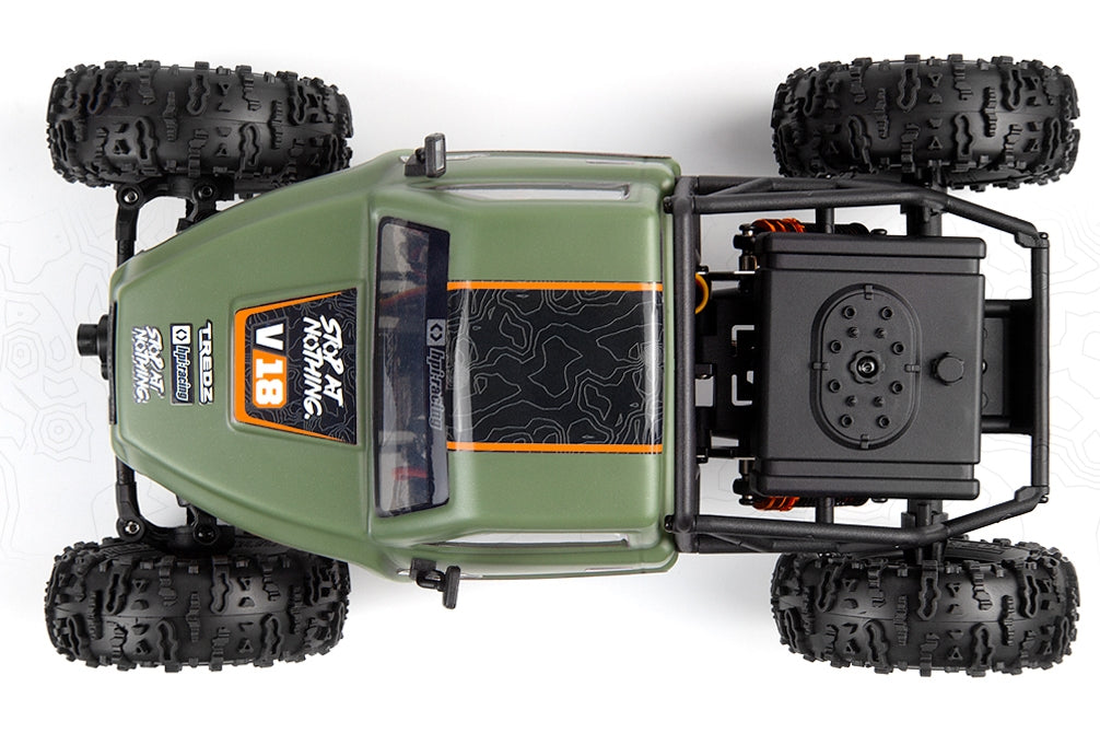 HPI Venture18 CC FLUX 1/18 Competition Scale Crawler RTR | Gunmetal / Military Green