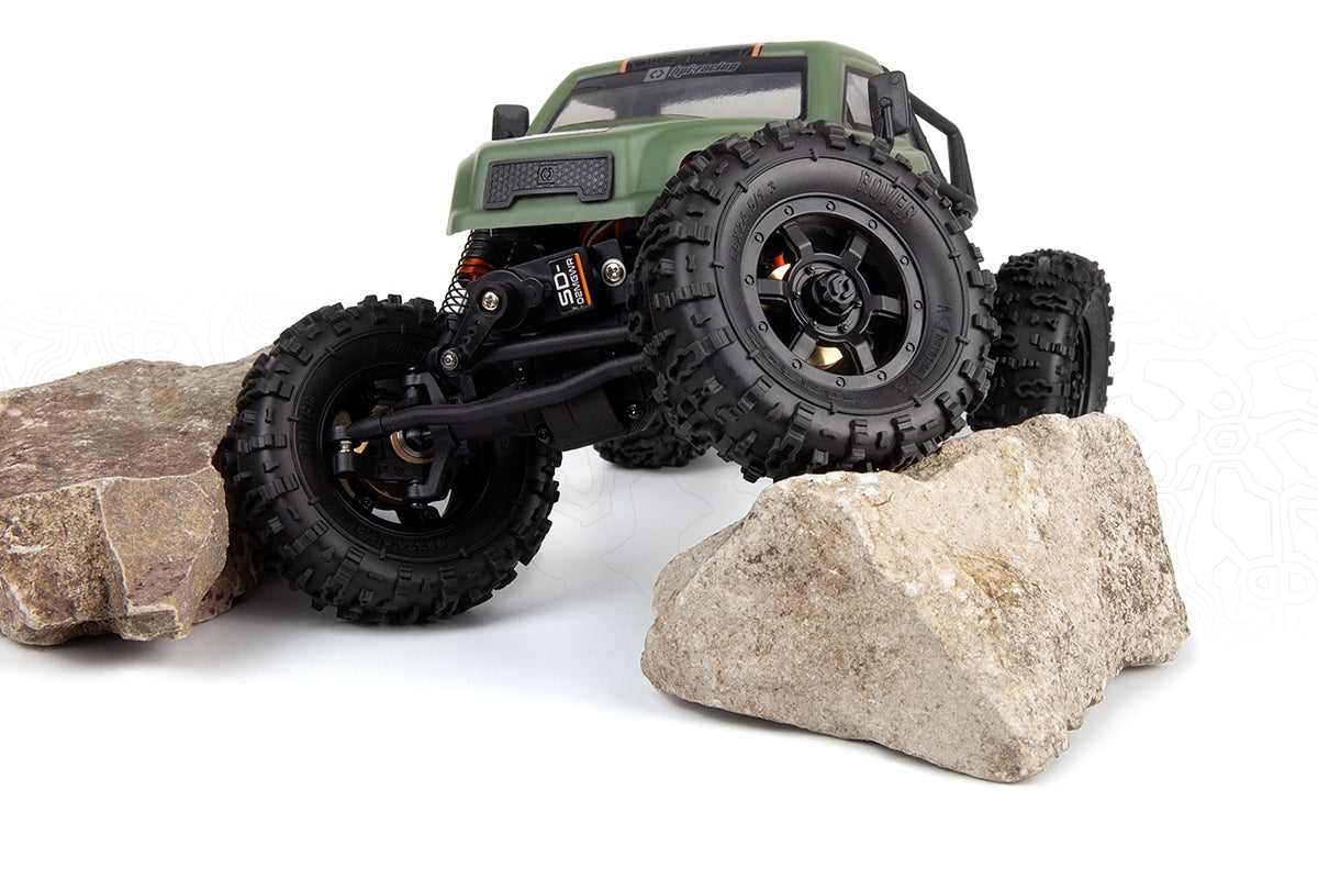 HPI Venture18 CC FLUX 1/18 Competition Scale Crawler RTR | Gunmetal / Military Green