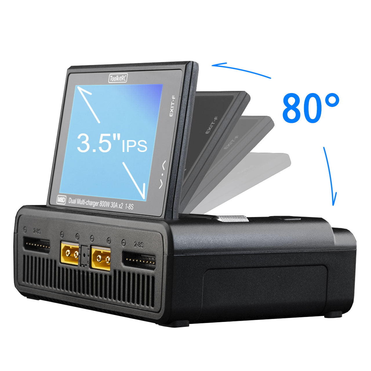 ToolkitRC M8D LiPo 1-8S 30A 2 Kanal Ladegerät DC 10-49V - TK13000 - RCXX - RC Racing Shop | RC Models | Tuning & Spare Parts for Professionals